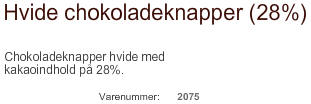 Chokoladeknapper fra COCA