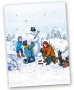 Julekalender Snemand Julekalender kube - Julekalender til bord - Julekalender til v�g 