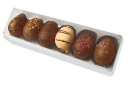 L�kre fyldte chokolade �g 40 gram.