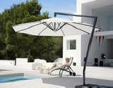 Parasoller med tryk er et utroligt reklamemedie - Parasol Amalfi 3 m., sideh�ngt.