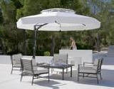 Parasoller med tryk er et utroligt reklamemedie - Parasol Belvedere 3 m., rund.