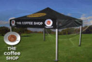 Reklametelte som standard eller efter opgave - The coffee shop