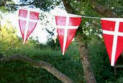 Flag kan bruges som udsmykning p� flere m�der.