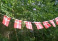 Flag kan bruges som udsmykning p� flere m�der.