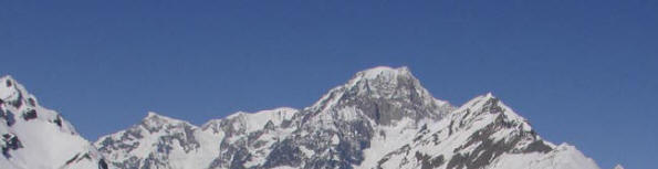 Mont Blanc 4810 meter set fra La Thuile, Italien