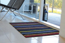 Multistrib - nylonmåtte med PVC-fri gummibagside