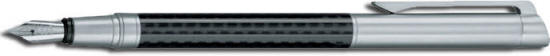 CARBON-LINE FOUNTAIN PEN, Art. no.: 0076, Catalogue page: 124, Material: metal, carbon 