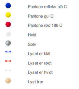 De enkelte produkter kan leveres i flere farver