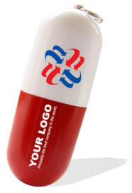 Pill Serien USB Flash Drive - Et nyt branded produkt der s�dvanligvis tiltrykkes i silketryk - i op til 4 farver.