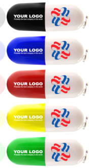 Pill Serien USB Flash Drive - Et nyt branded produkt der s�dvanligvis tiltrykkes i silketryk - i op til 4 farver.