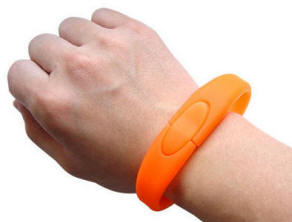 Oasis USB håndledsremme - Logo Branded USB Wristbands - armbånd og logobånd, håndledsremme, med tryk, gravering eller præg, efter opgave.