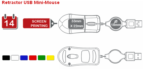 Rectractor USB Mini-Mus benævnes på grund af sin "begavelse".