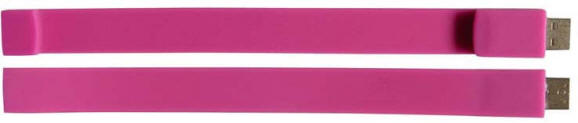 Lizzard USB armbåndet er lavet af fleksibelt silicone og kan leveres i flere standardfarver.