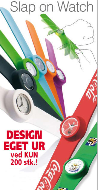 design Deres eget ur - med logo og budskab - produktion fra 200 stk.
