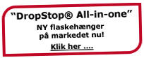 DropStop®-skiven er integreret med den krave der sættes på flaskehalsen, ved hjælp af en mikroskopisk perforering.
