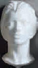 Hoved, underkrop og torso til herre og dame i plast, styropor eller acryl