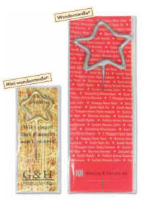 Mini wondercandle�; - Den nye miniudgave af wondercandle har stor udnyttelse med de originale former og individuelle muligheder.