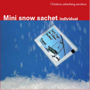 Mini snepose - Aldrig mere gr�n jul! Det er det egentlige budskab bag denne mini snepose, der f�r modtageren arbejder med det samme.