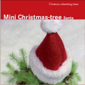 Mini juletr� - Dette unge grantr� er et rigtigt blikfang med sit juleudseende.