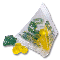 Tetra Frugtgummi Med denne indpakning og det populære frugtgummi er De sikker på reklamesucces.