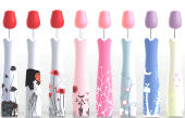 BU-B002 manual open 19* x 6K aluminum ribs and shaft Fabric: Polyester solid Bottle umbrella