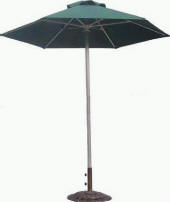 BU-U009 Patio & Beach Umbrella Size: 180 cm., 270 cm. Diameter Material: Aluminium Shaft And Rib Fabric: 210 D  Polyester Cotton