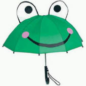 CU-C010 Children Umbrella 190T polyester Size: 17" X 8K manual open metal shaft and ribs Plastic Handle
