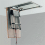 Telesteps loftstiger. Eloxeret