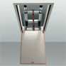 Telesteps loftstiger. Eloxeret