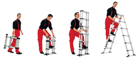 Telesteps wienerstiger. Eloxeret