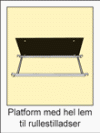 Platform med lem, til rullestillads