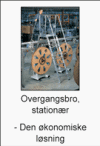 Overgangsbro i aluminium, station�r - Den �konomiske l�sning