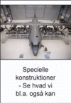 Specialkonstruktioner udf�res efter ordre. Her vises platforme til Hercules C 130 J,