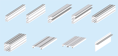 Udvalget af aluminiumsprofiler danner grundlag for en bred vifte af muligheder.