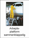 Arbejds-platform sammenklappelig