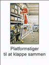 Platform-stiger til at klappe sammen