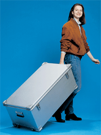 Rulleboks i 100 % aluminium.