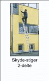 To-delte skyde-stiger 