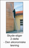 2-delte Skyde-stiger - Den �konomiske l�sning