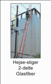Glasfiber hejse-stiger 2-delte