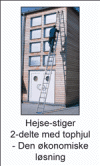 2-delte hejse-stiger med tophjul - Den �konomiske l�sning