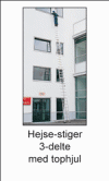 Hejse-stiger 3-delte med tophjul