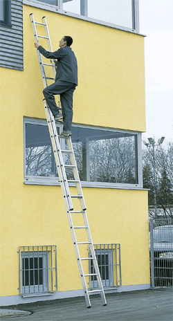 To-delte skyde-stiger 
