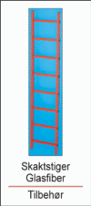 Skakt-stiger, glasfiber