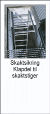 Klapdel til skaktstiger (skaktsikring)