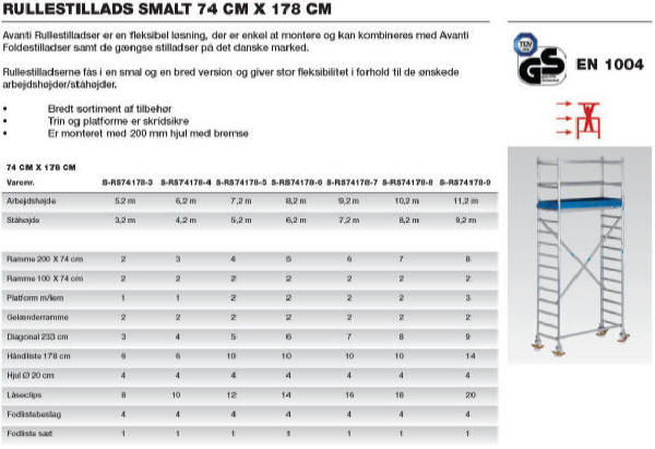 Avanti Foldestillads er en fleksibel løsning, når pladsen er begrænset.