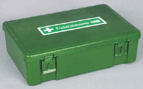 Arbejdstilsynets gr�nne forbindskasse. Sammensat efter deres forskrifter.