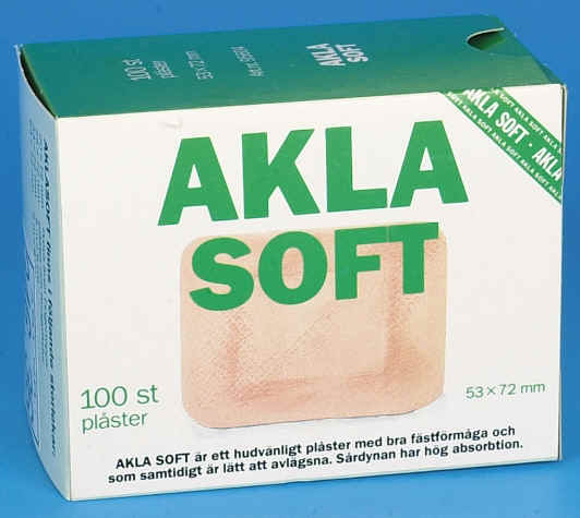 Plaster i ikke-v�vet materiale pakket i praktisk display-�ske, 100/�SKE, 5,3x7,2 cm