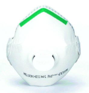 Dess.: 0180850226 Willson foldbar maske med ventil