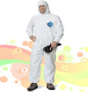 Tyvek Coverall Tyvek 41gsm coverall, white, 1pc/bag,